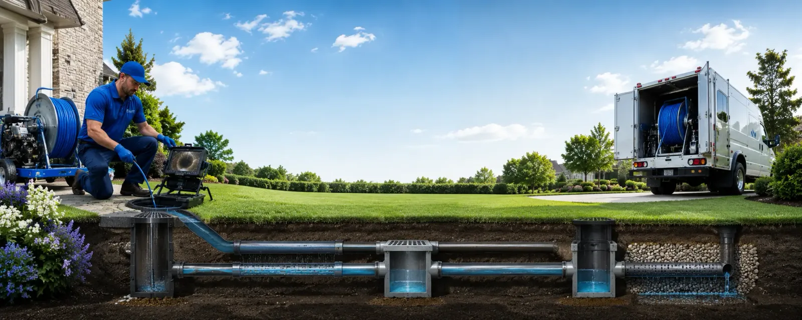 Outdoor drain cleaning information for Hematite, MO